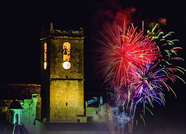 Fuegos artificiales de Navidad